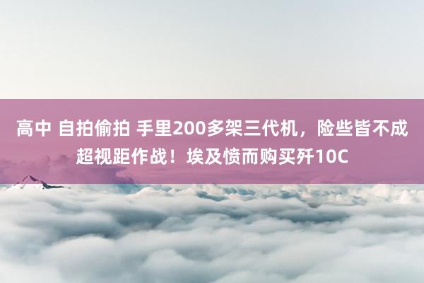 高中 自拍偷拍 手里200多架三代机，险些皆不成超视距作战！埃及愤而购买歼10C