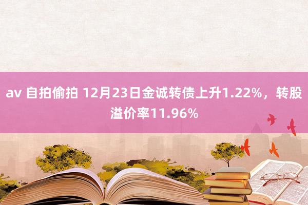 av 自拍偷拍 12月23日金诚转债上升1.22%，转股溢价率11.96%