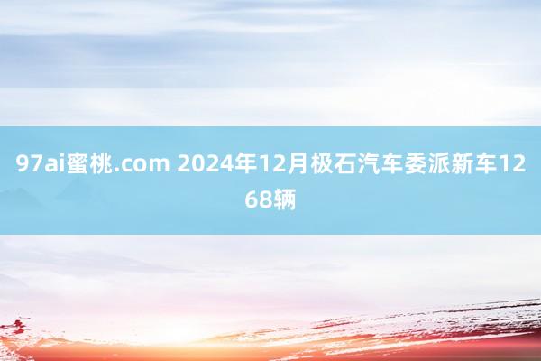 97ai蜜桃.com 2024年12月极石汽车委派新车1268辆